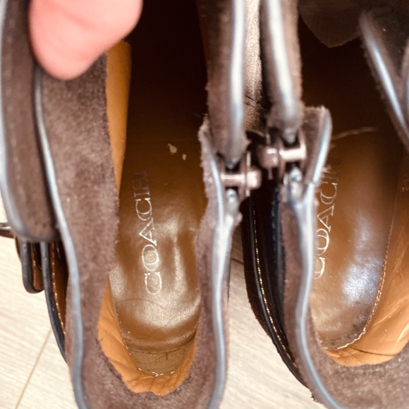Coach Patricia Suede Ankle Boots Size 8.5 - Picture 3 of 5